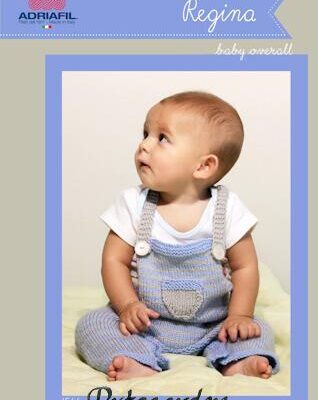 1566 Baby overalls mønster regina adriafil strik - postgaarden.com