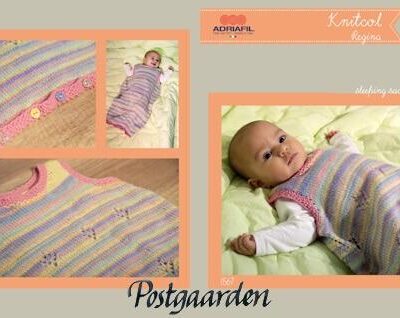 1567 oversigt sovepose knitcol adriafil mønster strik - postgaarden.com