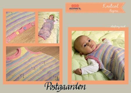 1567 oversigt sovepose knitcol adriafil mønster strik - postgaarden.com