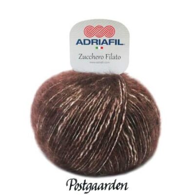 31 mørk brun Zucchero Filato Adriafil garn strik - postgaarden.com