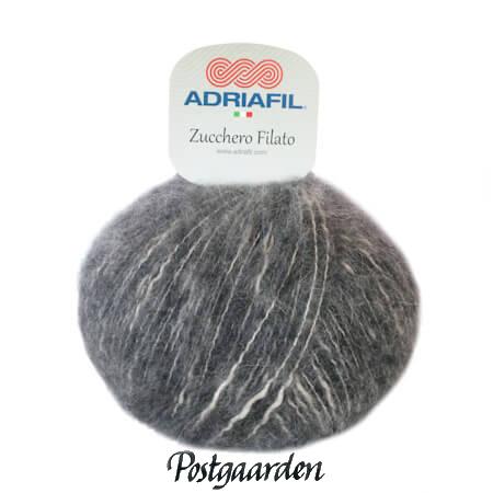 34 grå Zucchero Filato Adriafil garn strik - postgaarden.com
