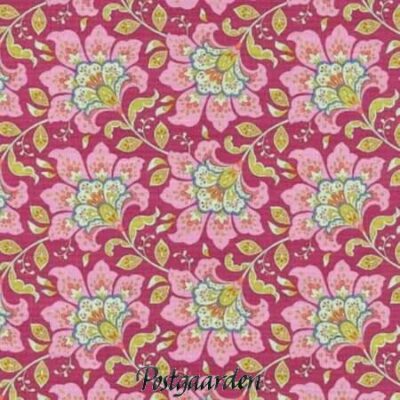 7953 tilda bloomsville flowermarket plum patchworkstof - postgaarden.com