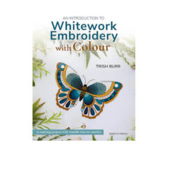 Whitework Embroidery with colour broderi - postgaarden.com