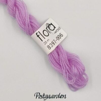 8397 flora wool fru zippe broderigarn - postgaarden.com