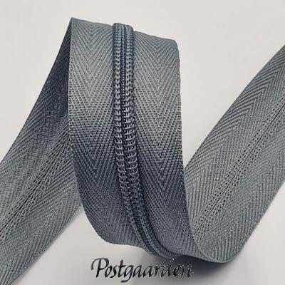 6mm grå lynlås - postgaarden.com