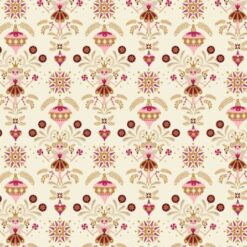 7964 råhvid med små feer patchworkstof - postgaarden.com