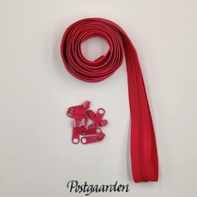 ENR-WM Watermelon pink lynlås med skydere - postgaarde.com