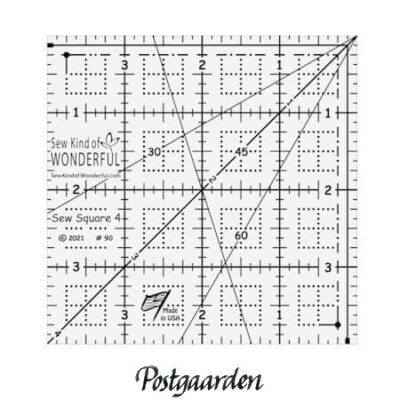 4 inch firkant lineal patchwork lineal - postgaarden.com
