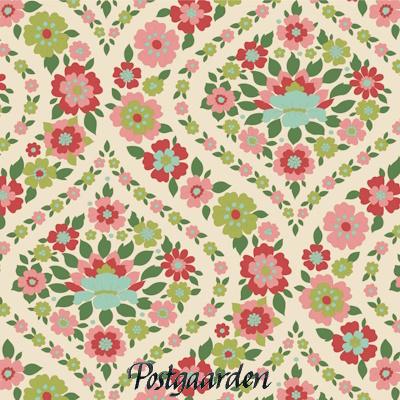 7973 wallflower Bianca Green tilda patchworkstof - postgaarden.com