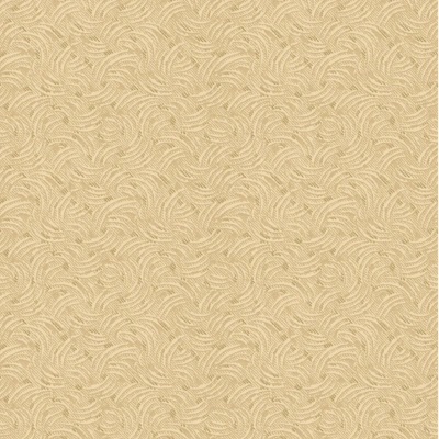 brun patchworkstof med bølger - varenummer 7989