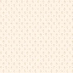 Beige med mønster patchworkstof - 7996