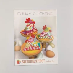 funky chickens korssting broderi mønster