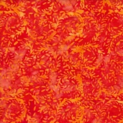 orange Wreath patchworkstof bali batik - 7998