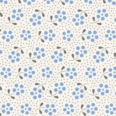 blue tilda meadow patchworkstof - 8001