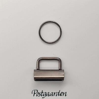 Mørk metal nøglering keyhanger - LGD714