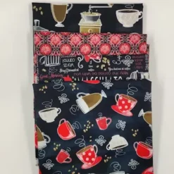 Stofpakke med kaffe patchworkstof