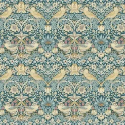 Teal strawberry thief william morris - 8010