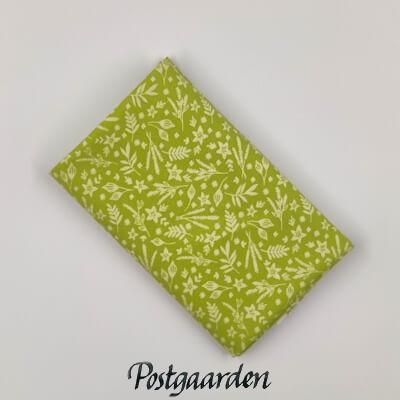 grøn med blade patchworkstof