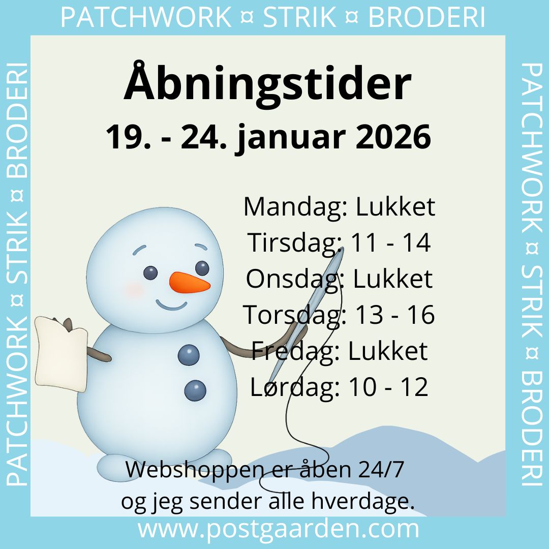 Åbningstider hos Postgaarden - Uge 51