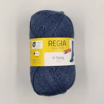regia strømpegarn blå