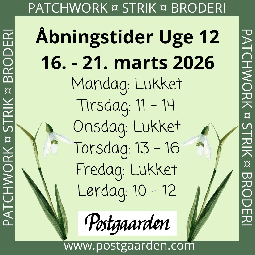 Åbningstider - Postgaarden.com