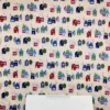 8036 beige med huse patchworkstof