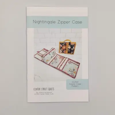 CEN108 Nightingale Zipper Case patchwork mønster