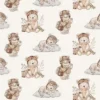 8062 Beige med bamser patchworkstof