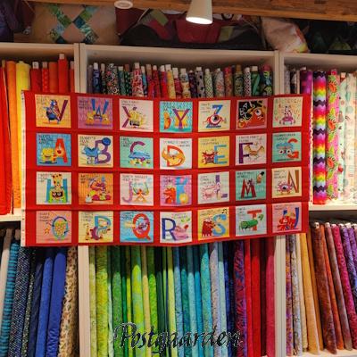 098087 Alfabet panel patchworkstof hele panelet