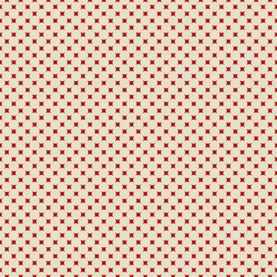 8096 Rød råhvid geometrisk mønster Ambiguous patchworkstof