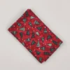 FQ8098 rød med juletræer patchworkstof