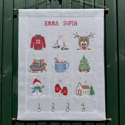 2039-10 vinter adventskalender pompstitch
