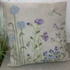 2052-2 blue flowers square pompstitch