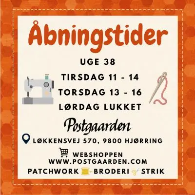 Åbningstider 38 hos Postgaarden