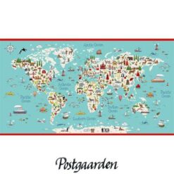 7791 verdenskort patchworkstof - postgaarden.com