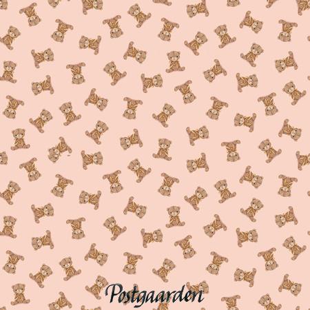 7815 Cream med små bamser patchworkstof - postgaarden.com