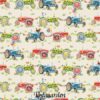 7827 cream med traktorer patchworkstof - postgaarden.com