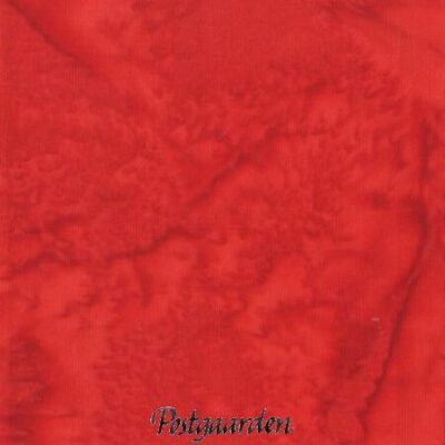 7835 rød meleret bali batik patchworkstof - postgaarden.com