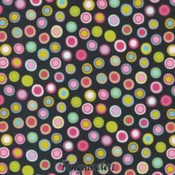 7859 sort med prikker patchworkstof - postgaarden.com