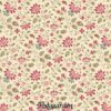 7872 Beige med små blomster patchworkstof - postgaarden.com