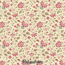 7872 Beige med små blomster patchworkstof - postgaarden.com