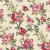 7873 Beige med store blomster patchworkstof - postgaarden.com