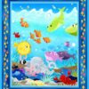 7877 panel med fisk patchworkstof - postgaarden.com