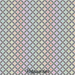 7880 tula pink grå med stjerner i tern patchworkstof - postgaarden.com