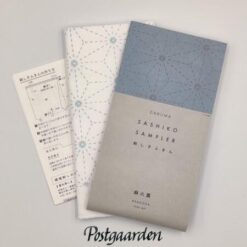 1002 hemp leaf sampler sashiko - postgaarden.com