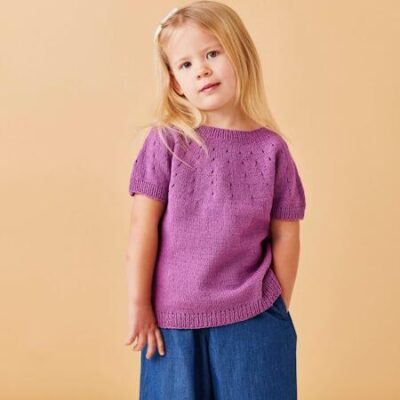 8934120 tshirt esther permin strik mønster - postgaarden.com