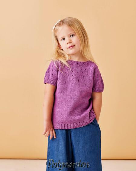 8934120 tshirt esther permin strik mønster - postgaarden.com