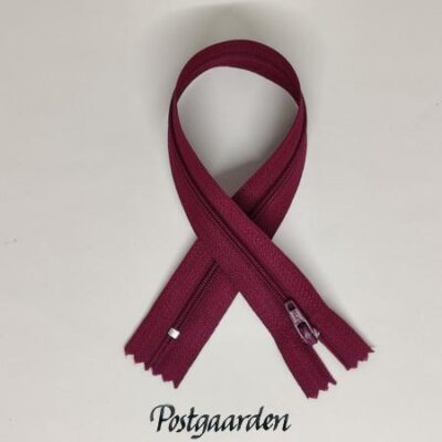 Cerise 30cm lynlås ikke-delbar - postgaarden.com