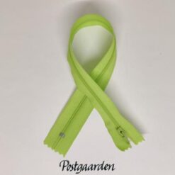 Limegrøn 30cm lynlås ikke-delbar - postgaarden.com