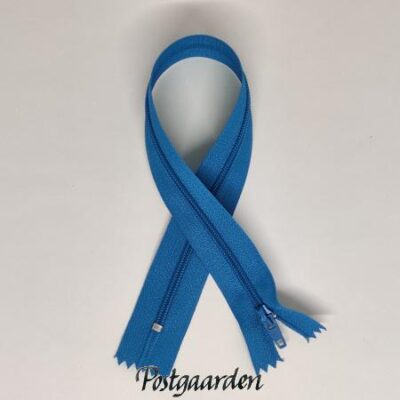 Turkis 30cm lynlås ikke-delbar - postgaarden.com